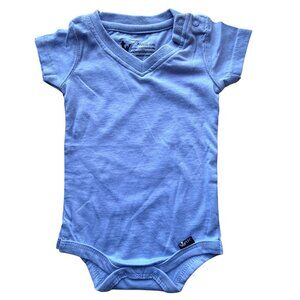 Littlest Prince Couture Baby bodysuit 3 Months Light Blue Cotton Blend V-Neck
